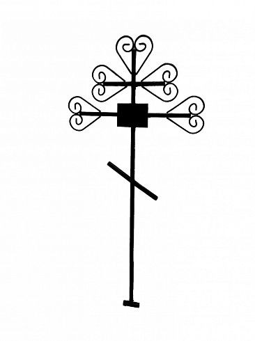 Крест металлический Ажурный Малый
