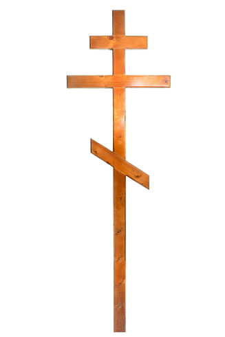 Крест Люкс (без символики / коричневый) 