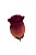 Роза шелковая бутон с прожилками 8см