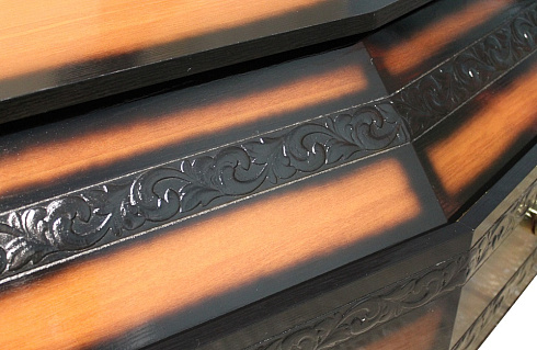 Люкс Восьмигранник гроб Декор