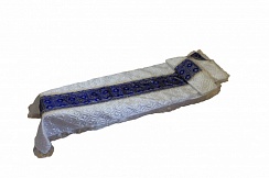 КТ-0341-Комплект ритуальный из термостежки с церковной парчей цвет Синий